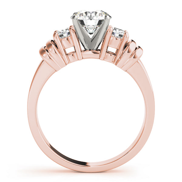 3-Stone Round Engagement Rings
