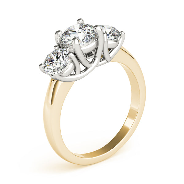 3-Stone Trellis Engagement Ring