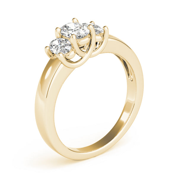 ENGAGEMENT RINGS 3 STONE OVAL