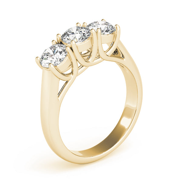3-Stone Trellis Engagement Ring