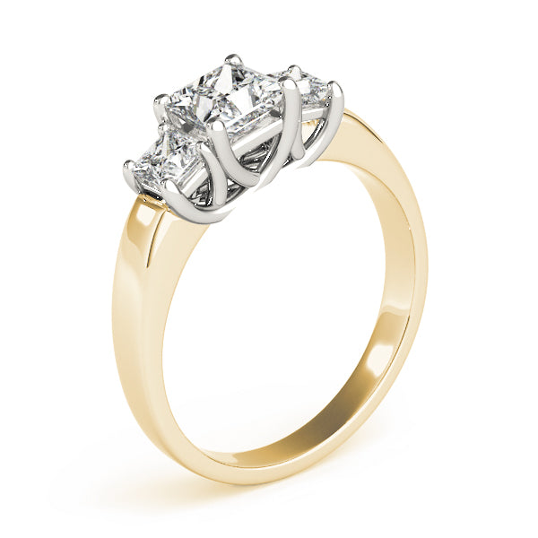 ENGAGEMENT RINGS 3 STONE PRINCESS