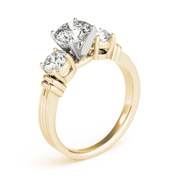 3-Stone Round Engagement Ring