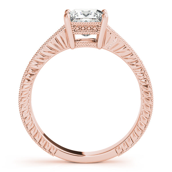 Antique Style Filigree Milgrain Engagement Rings