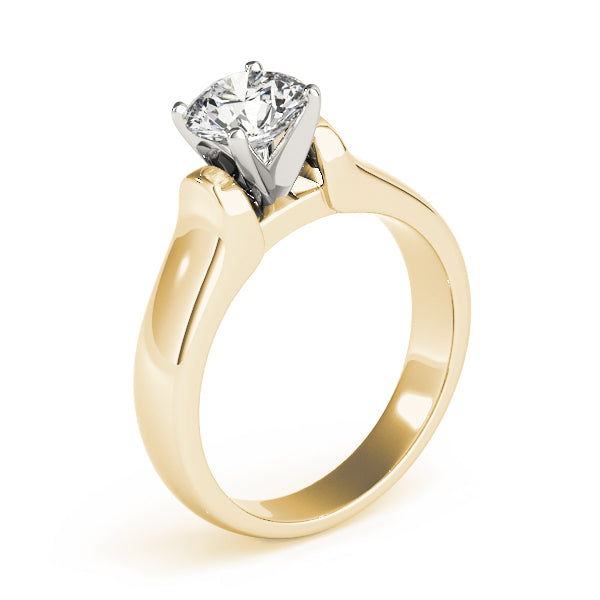 Twisted Shank Solitaire Engagement Ring