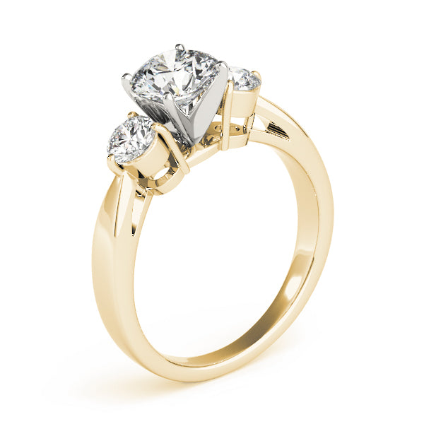 ENGAGEMENT RINGS 3 STONE ROUND