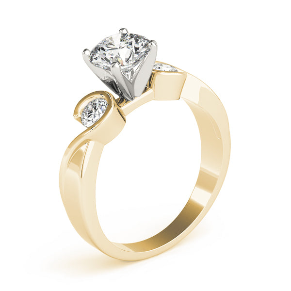 ENGAGEMENT RINGS 3 STONE ROUND