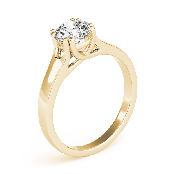 Double Prong Trellis Engagement Ring
