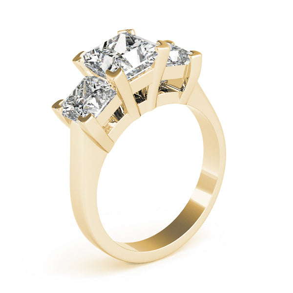 3-Stone Princess Cut Engagement Ring