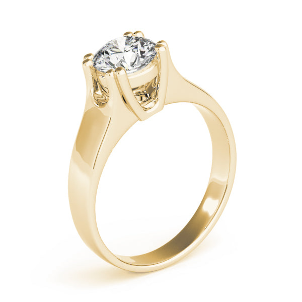 Solitaire Double Prong Engagement Ring