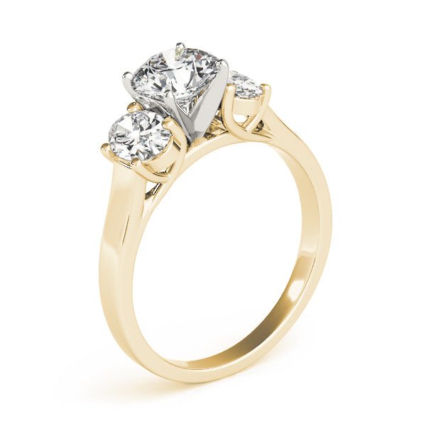 3-Stone Oval Trellis Engagement Ring