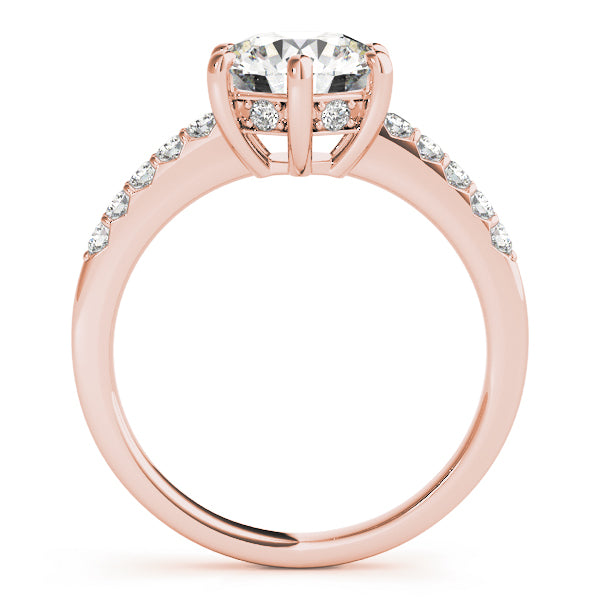 Single Row Prong Engagement Ring