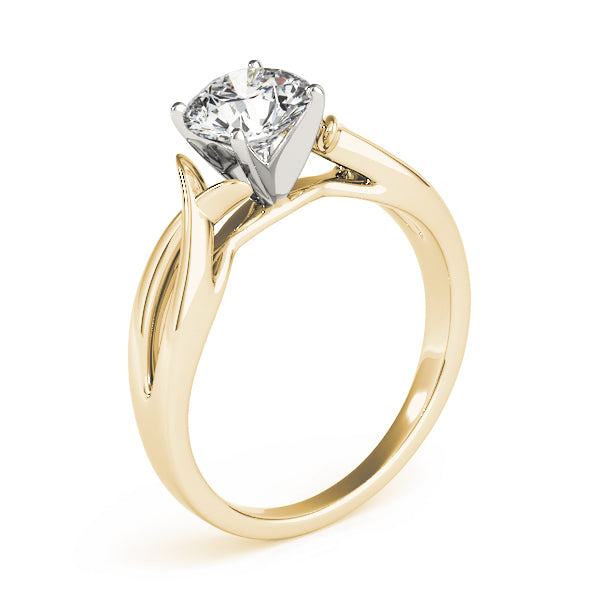 Twisted Shank Solitaire Engagement Ring