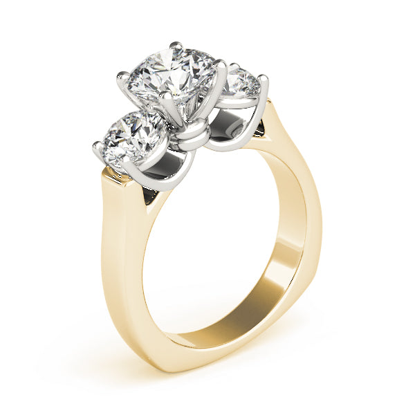 3-Stone Round Engagement Ring