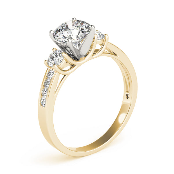 3-Stone Channel Set Engagement Ring