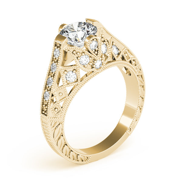Antique Milgrain Engagement Ring