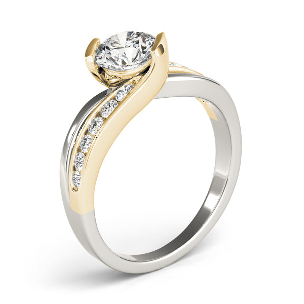 Bypass Channel Set Engagement Rings