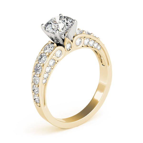 Multirow Accented Engagement Ring