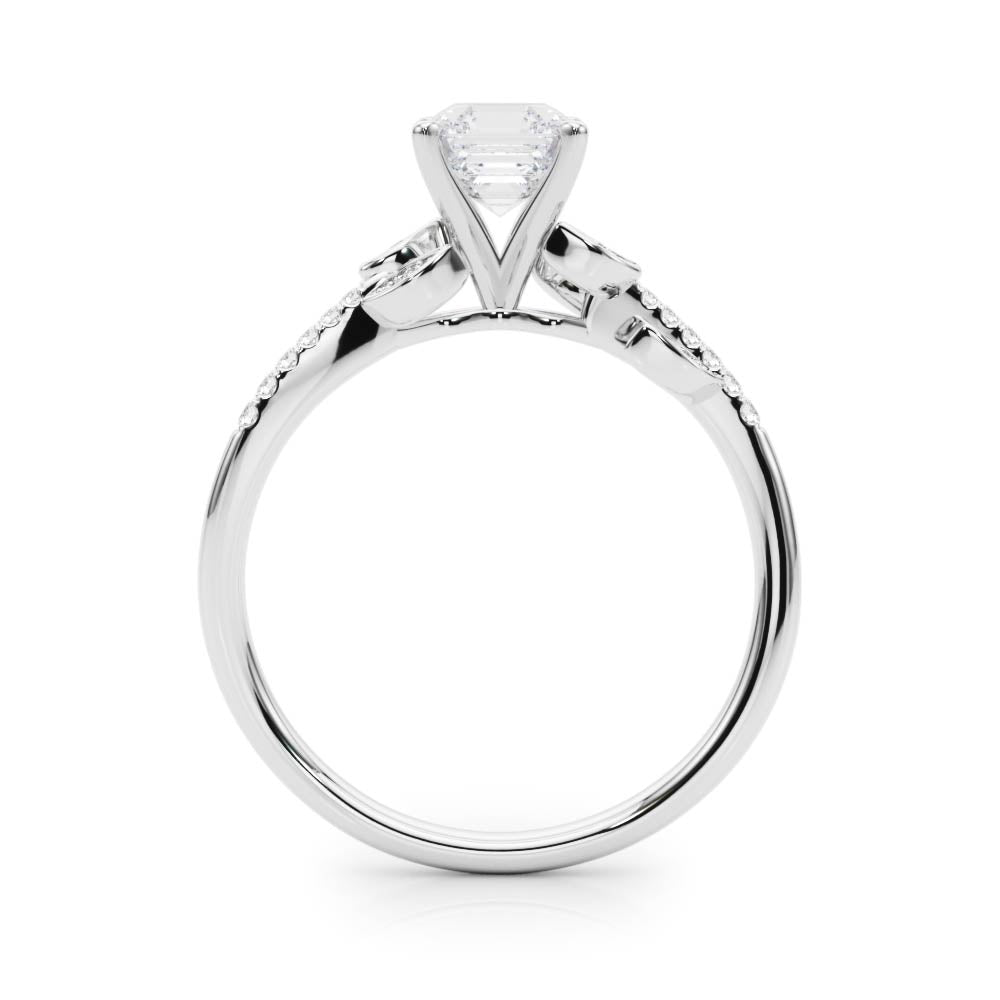 Accented Nature Inspired Engagement Ring