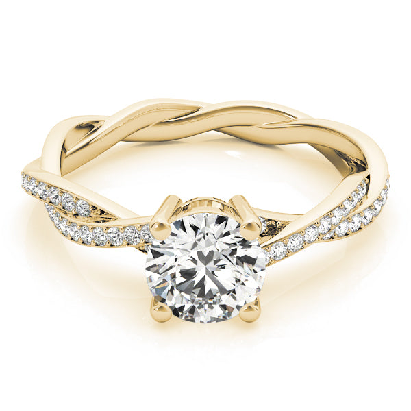 Twisting Round Engagement Ring