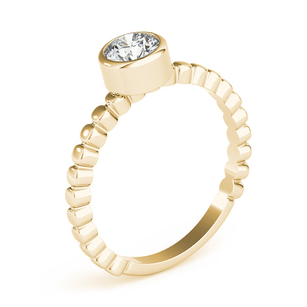 Bezel Set Solitaire Engagement Ring