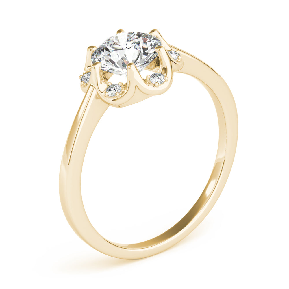 ENGAGEMENT RINGS ROUND CENTER