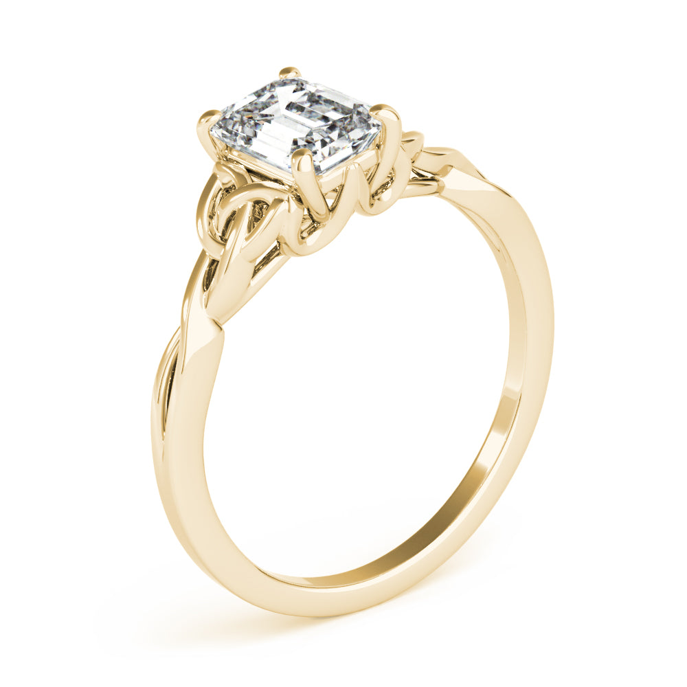 EMERALD CUT COLOR SOLITAIRE