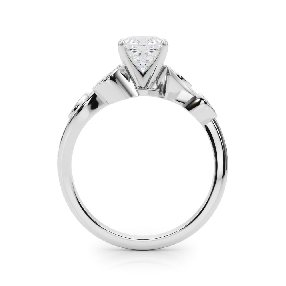 Marquise Accented Bypass Engagement Ring