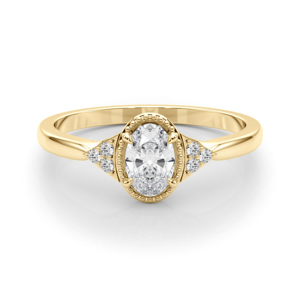 Vintage-Inspired Oval Engagement Ring