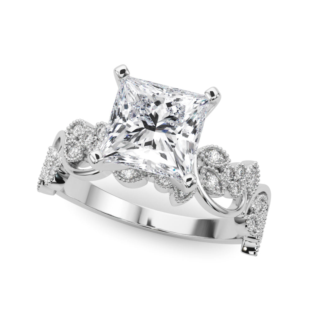 Floral Engagement Ring