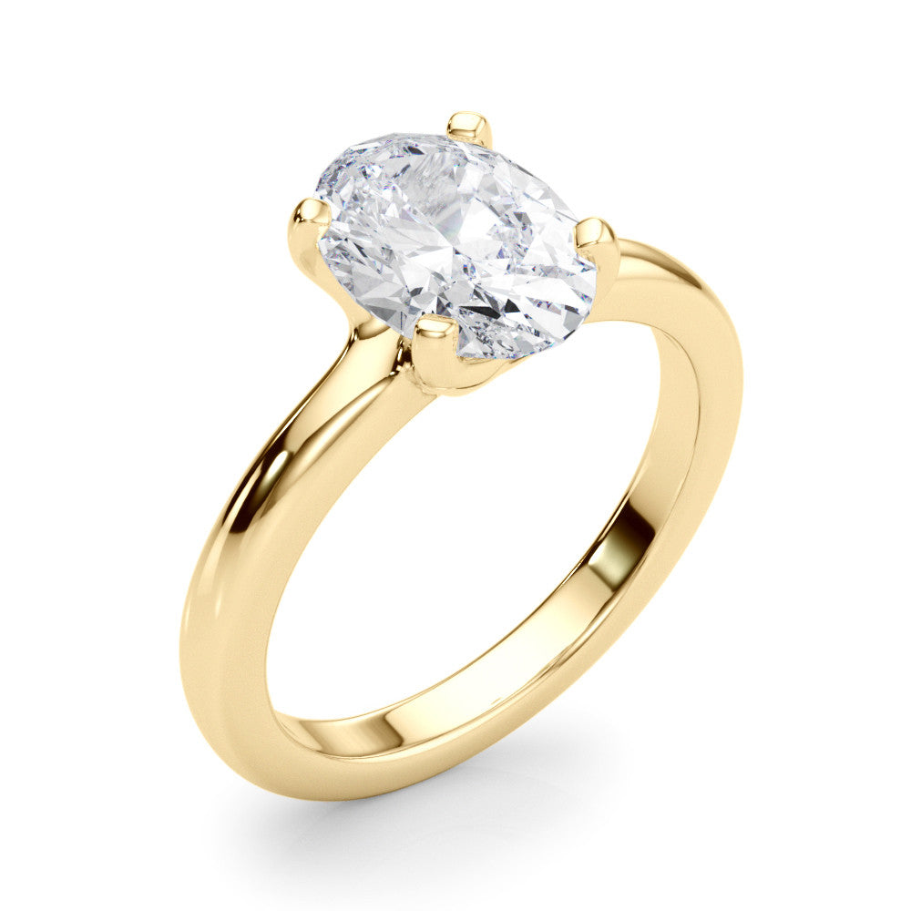 Solitaire Oval Engagement Ring