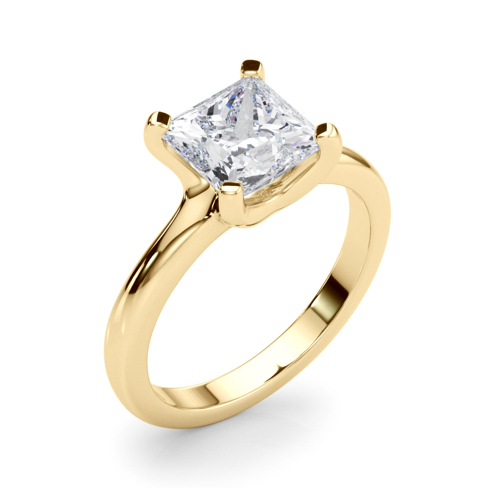Solitaire Princess Cut Engagement Ring