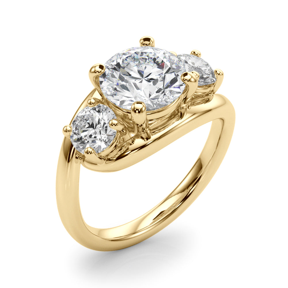 3-Stone Round Engagement Ring