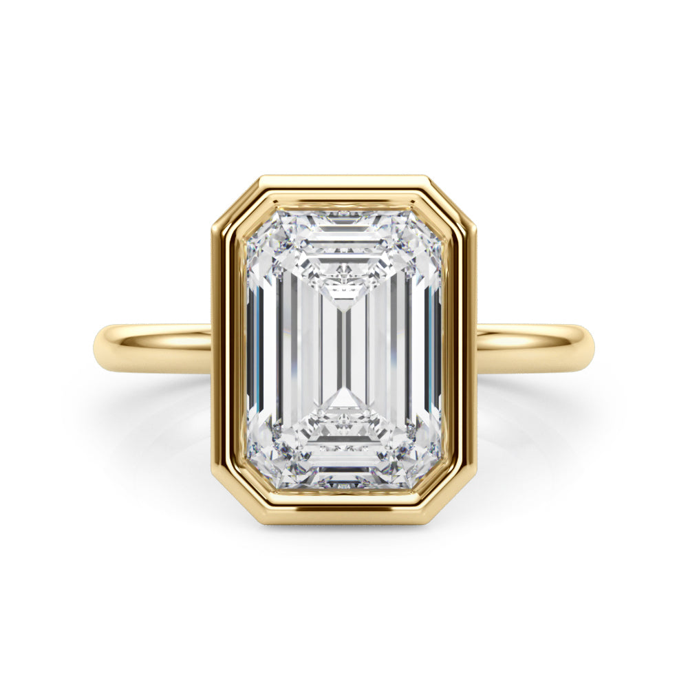 Solitaire Bezel Set Engagement Ring