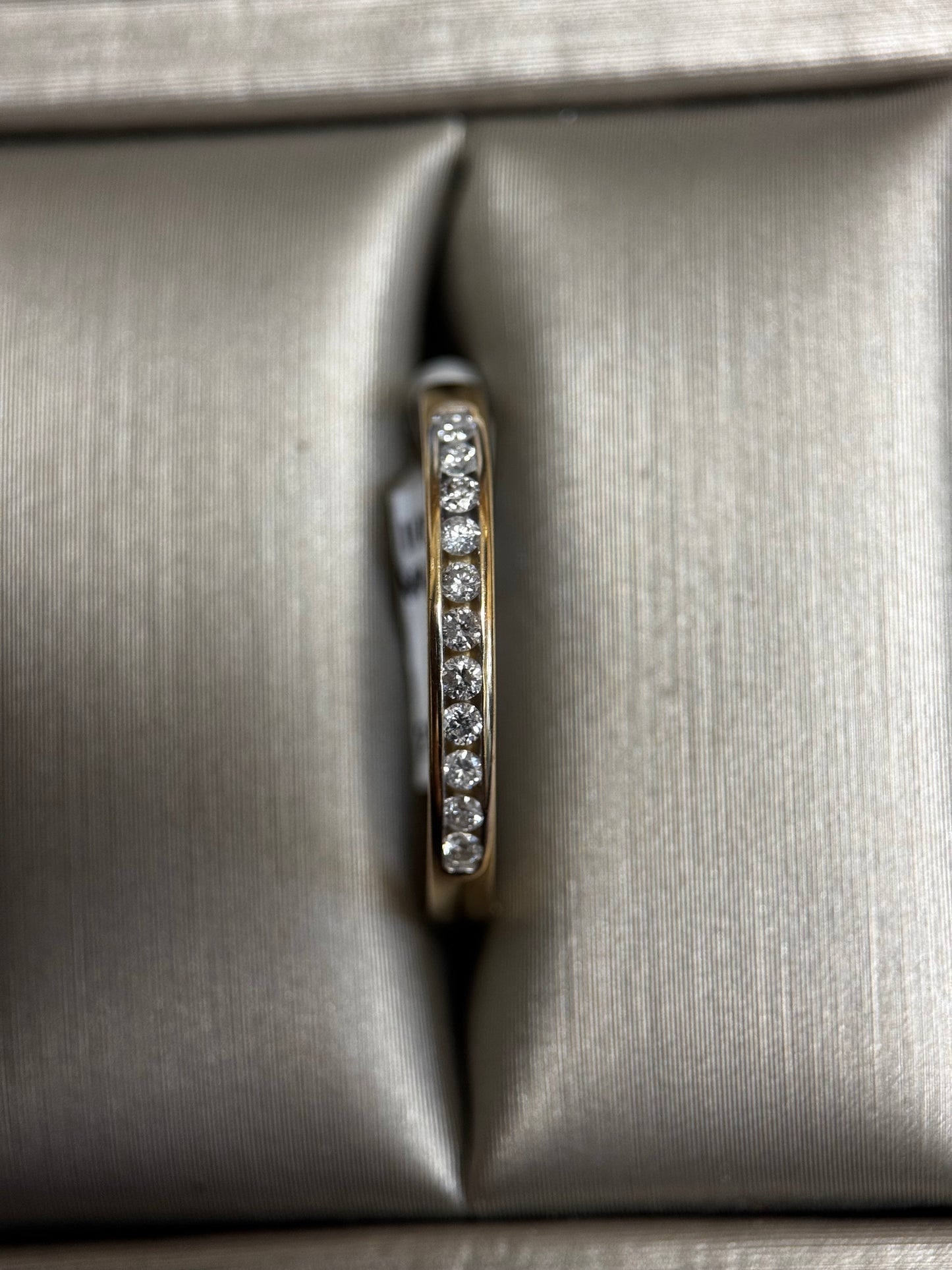 10k .15ct yellow gold diamond Band