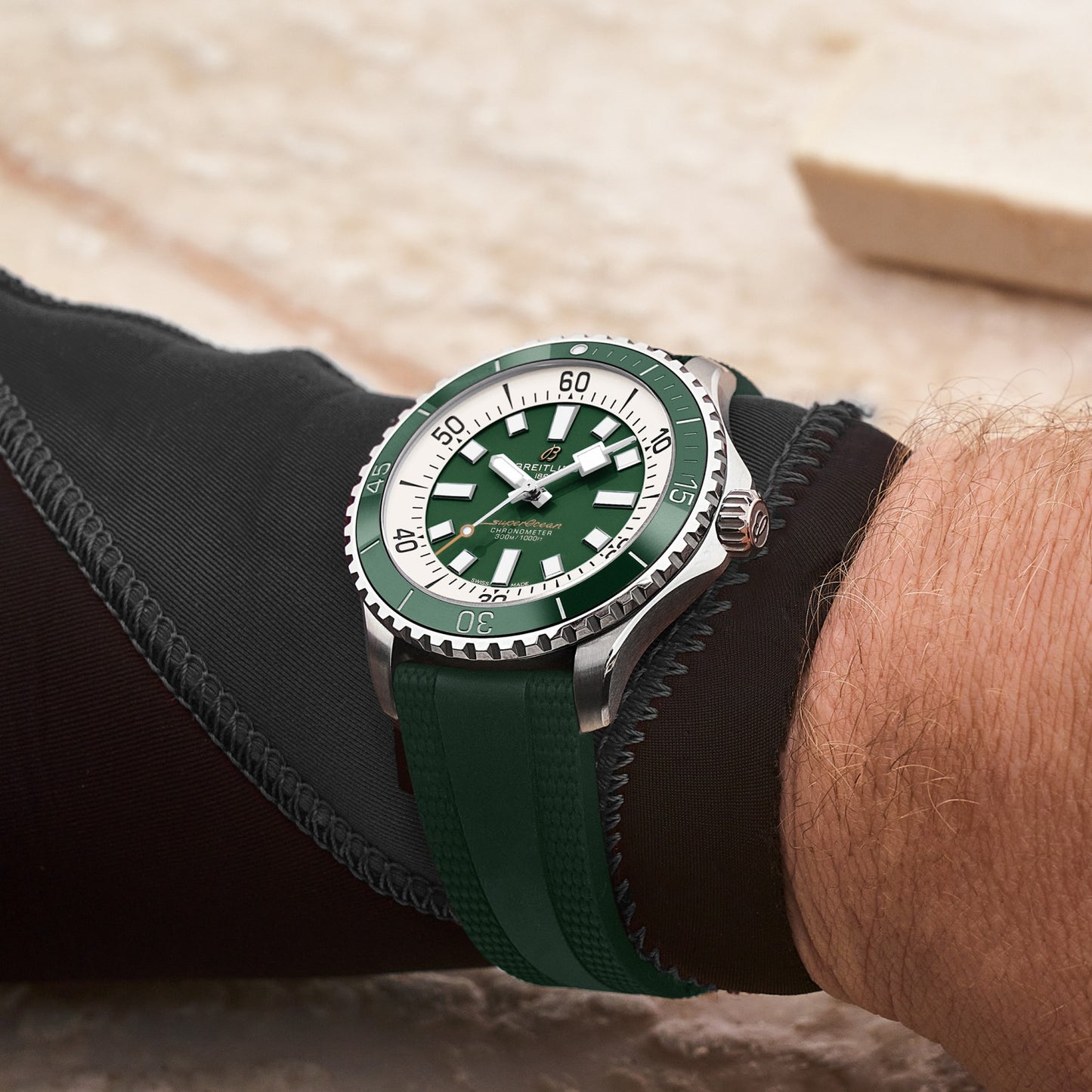 Breitling Superocean Automatic 44 — Green Dial