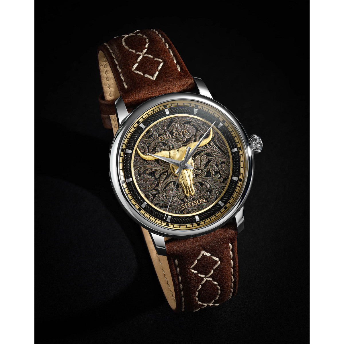 Bulova Hudson 96A334, 39mm dial stainless steel, Mens