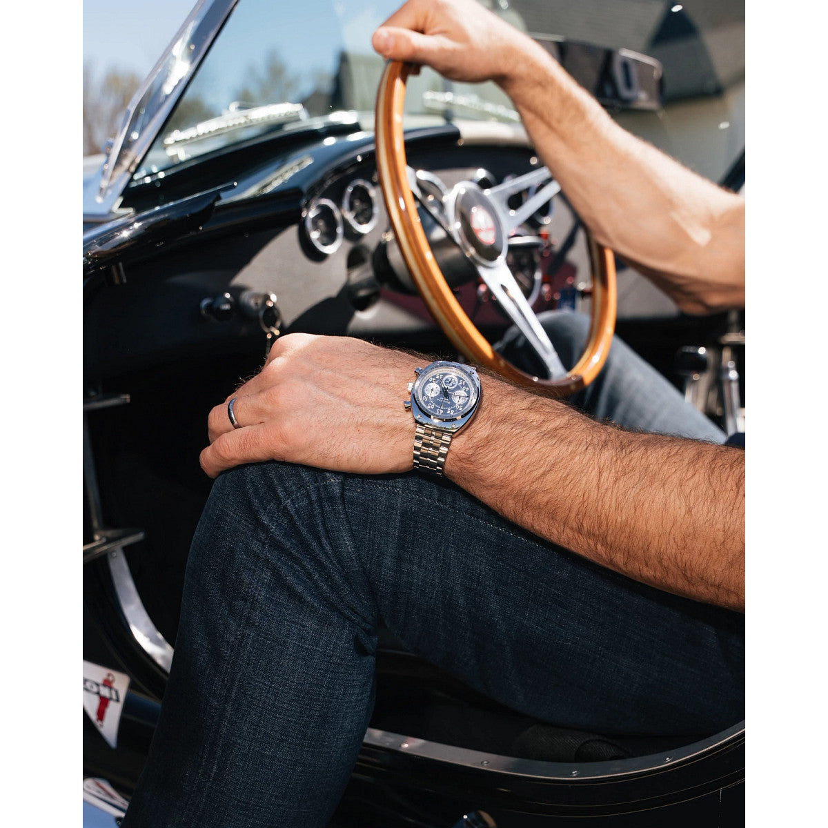 Bulova Shelby LP 96K118, 40.5mm dial stainless steel, Mens