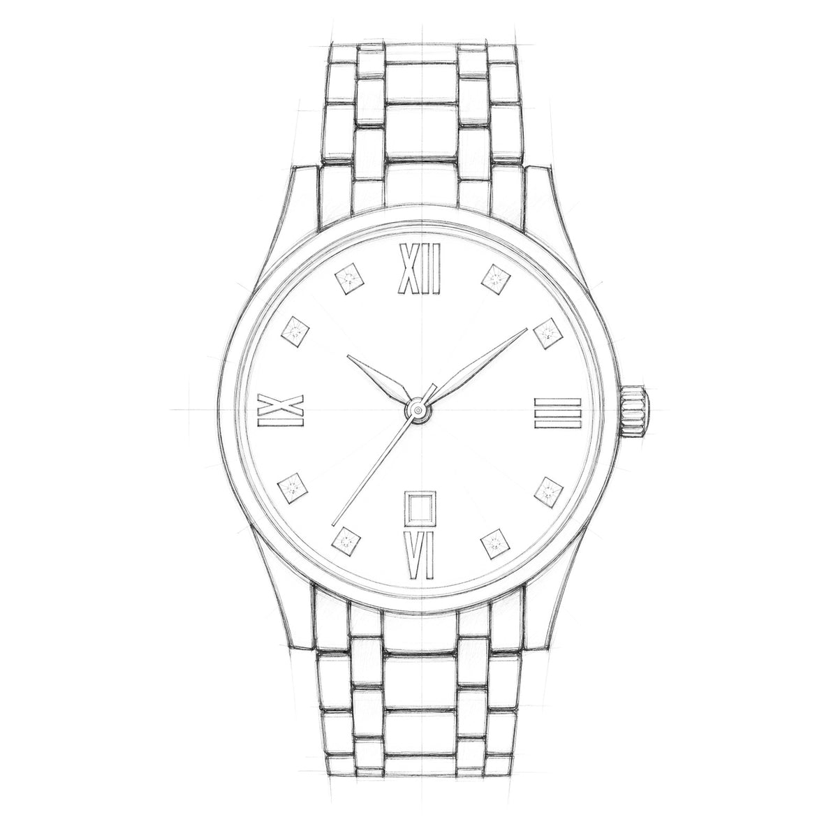 Bulova Sutton 97D108 40mm Black Dial Stainless Steel Bracelet 97D108