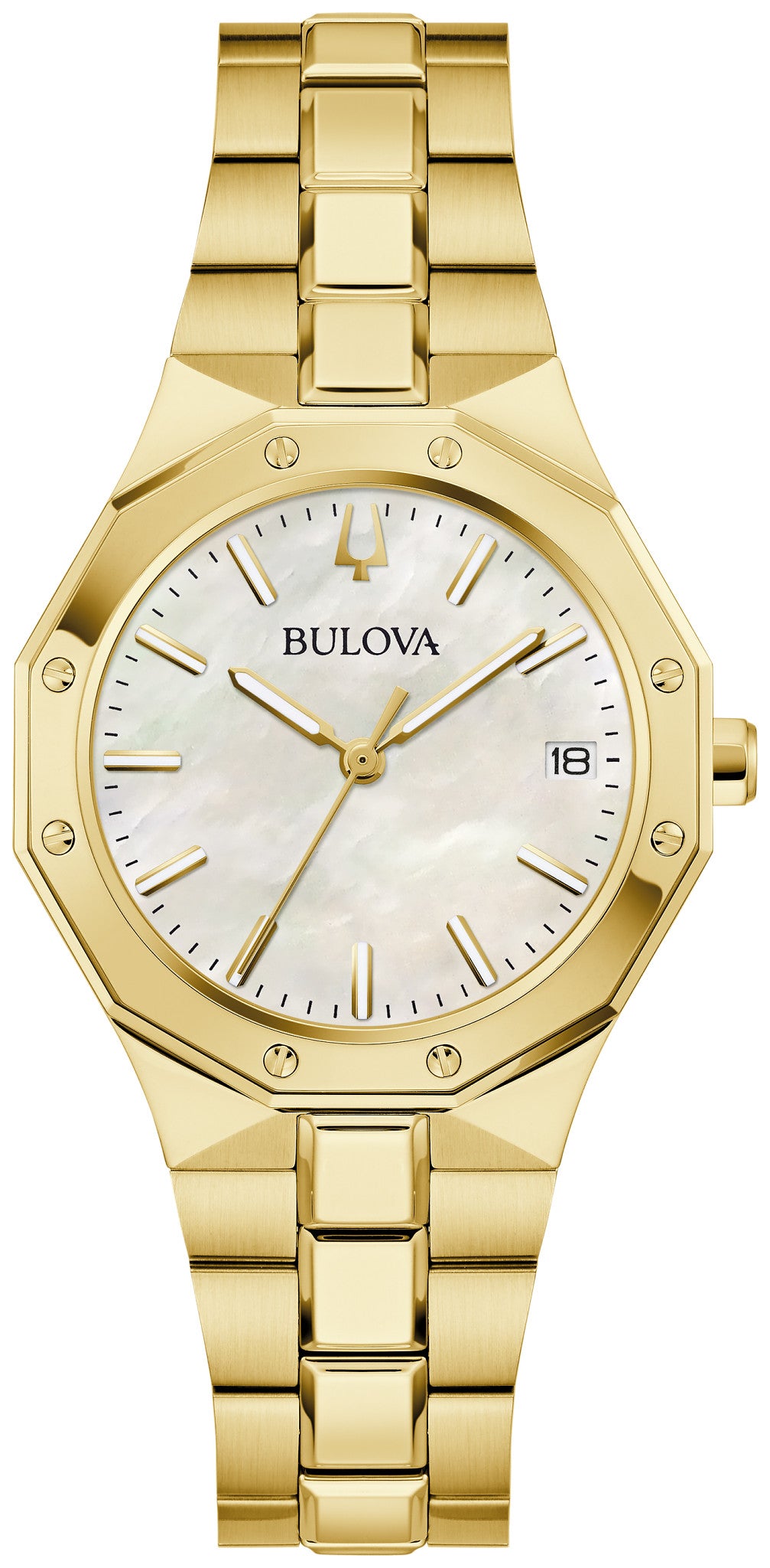 Bulova Prestige 97M119, 32mm mother-of-pearl dial stainless steel, Ladies