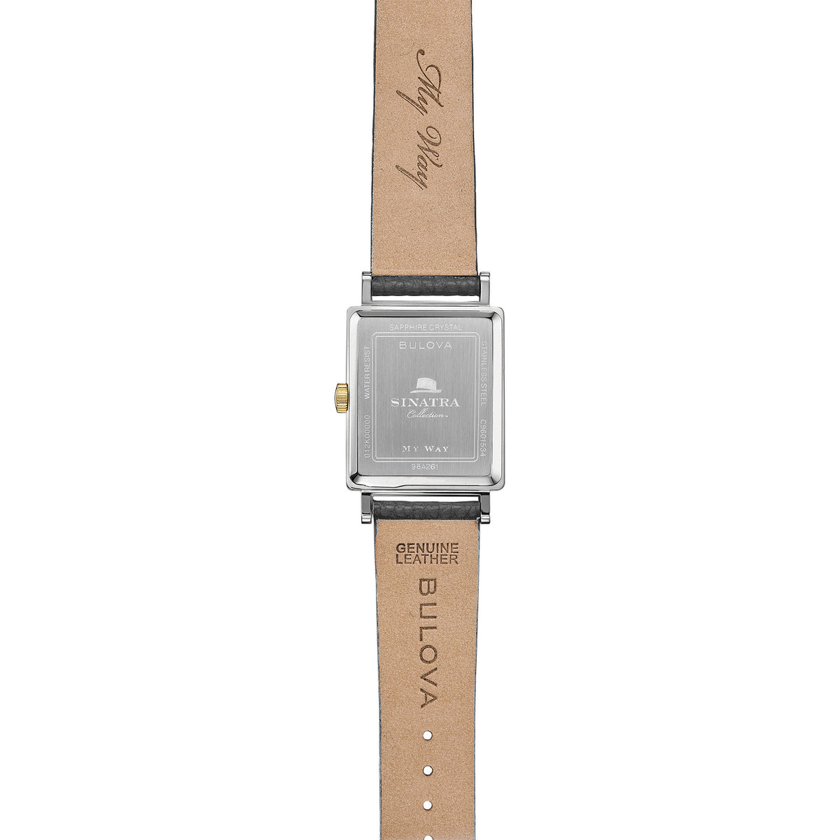 Bulova My Way 98A261 29.5mm Black Dial Leather Strap 98A261