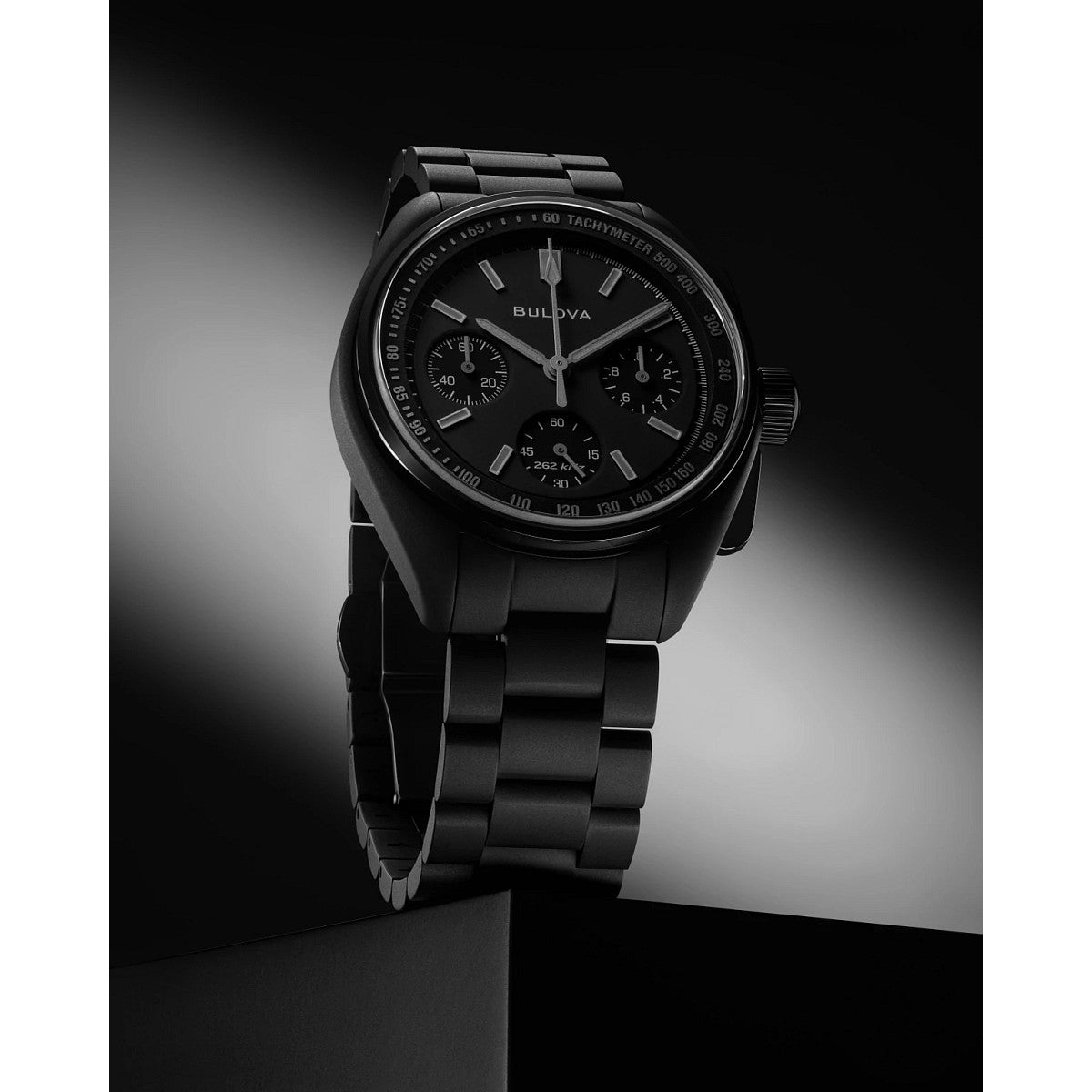 Bulova Lunar Pilot 98A335, 41mm dial stainless steel, Mens