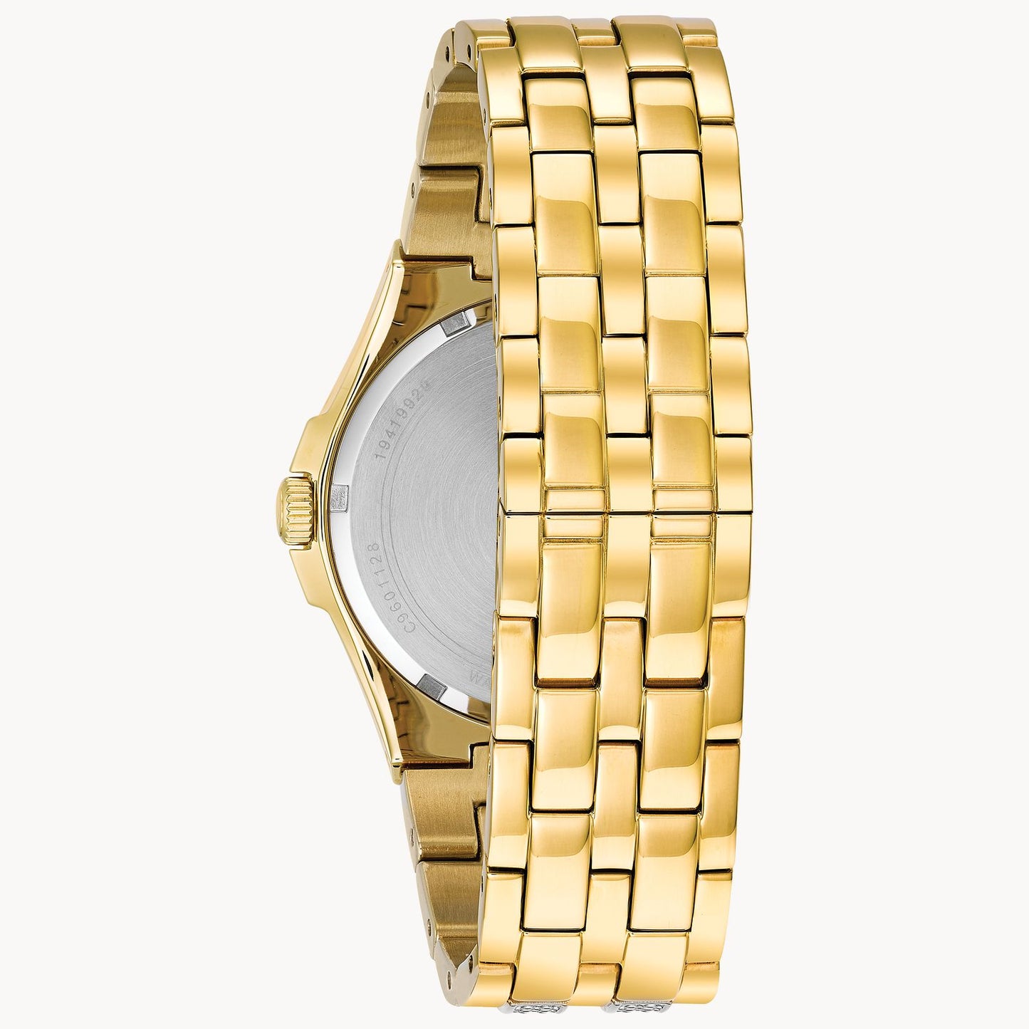 Bulova Gold plated Swarovski Crystal watch 98b174