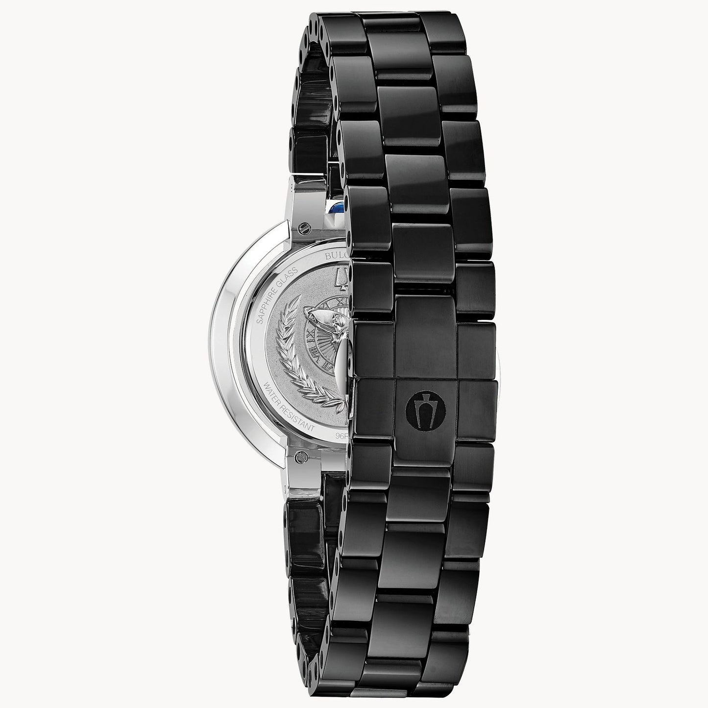 Bulova Rubaiyat 73 Diamond Ceramic Black Glossy tone watch Black Diamond Dial 98R266