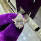 14k Rose Gold Pear shape custom 4ctw Lab Grown IGI Certified Engagement Ring
