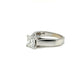 14k white gold 1.25 cathedral princess cut solitaire