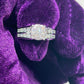 10k white gold diamond Engagement ring