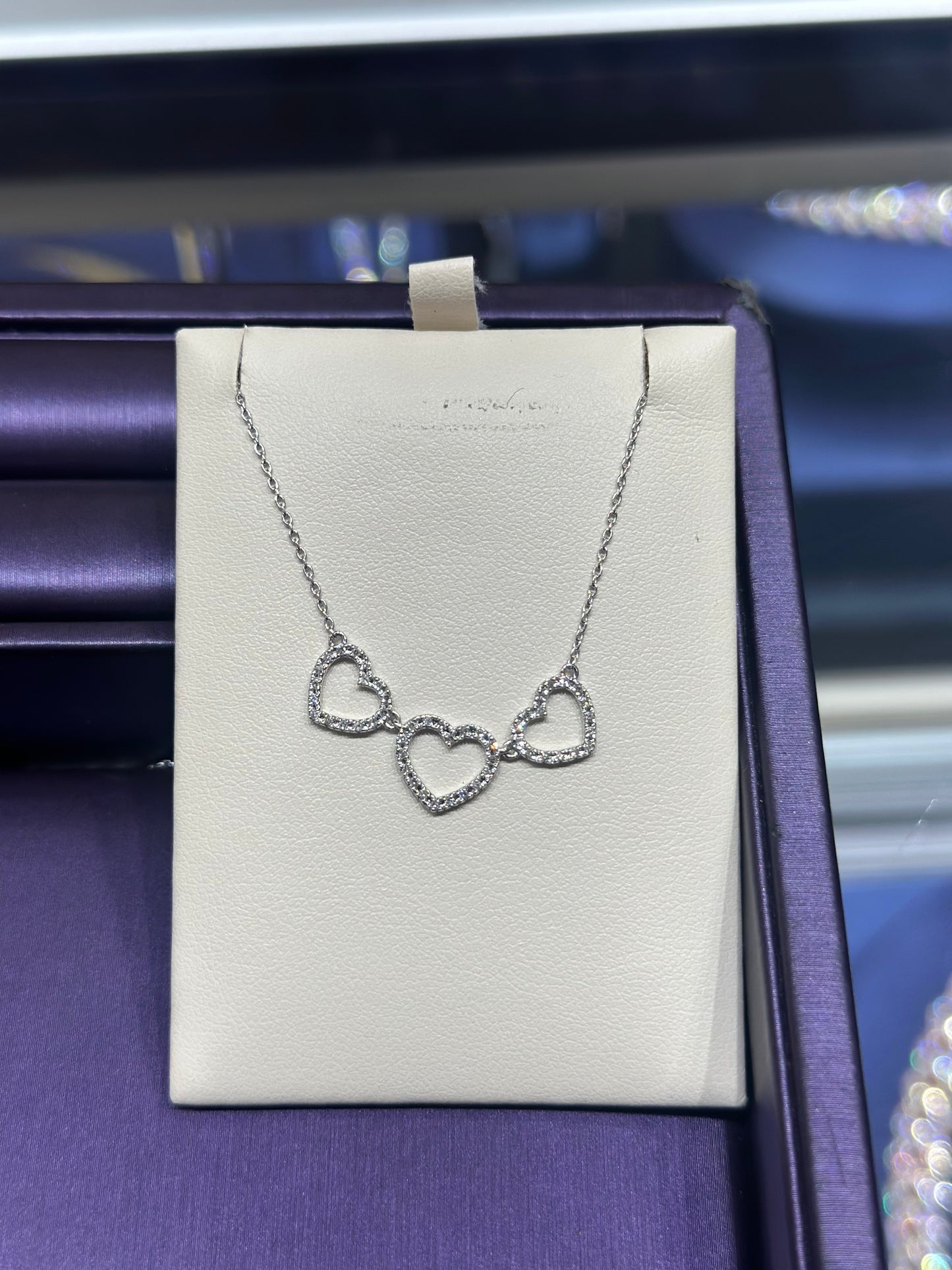 Heart Diamond pendant wh chain