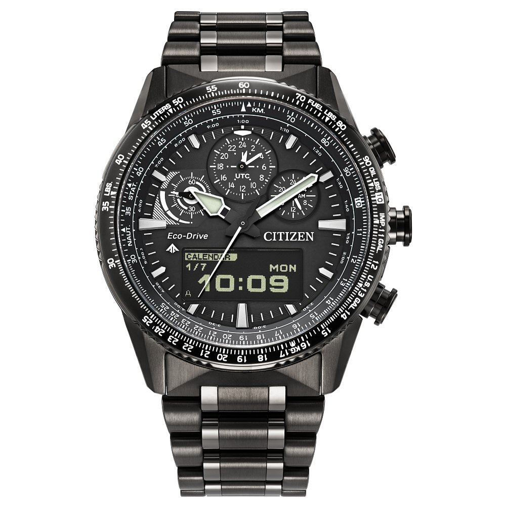 Citizen Promaster Skyhawk JV2005-58E, 43mm black dial stainless steel, Mens