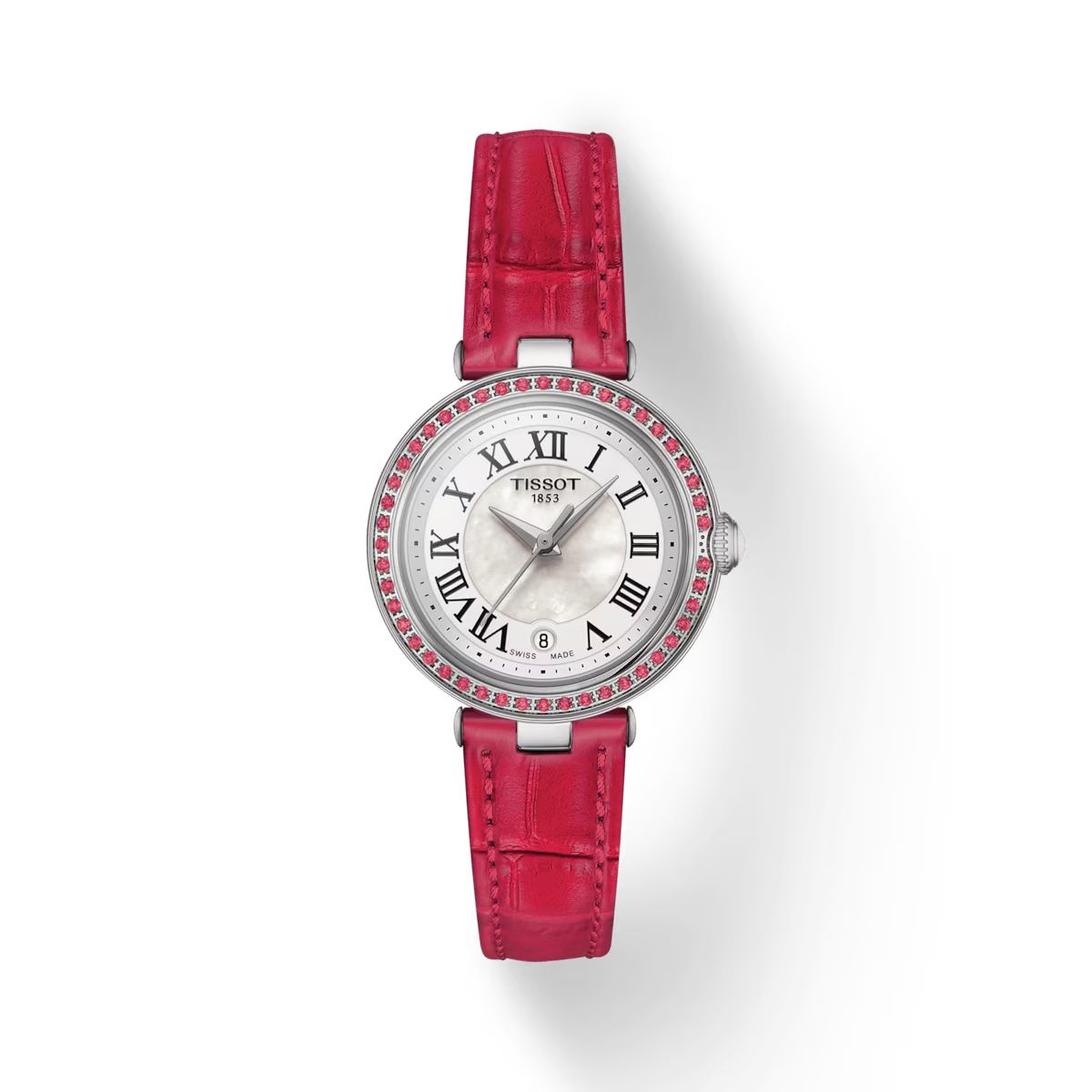 Tissot red strap clearance watch