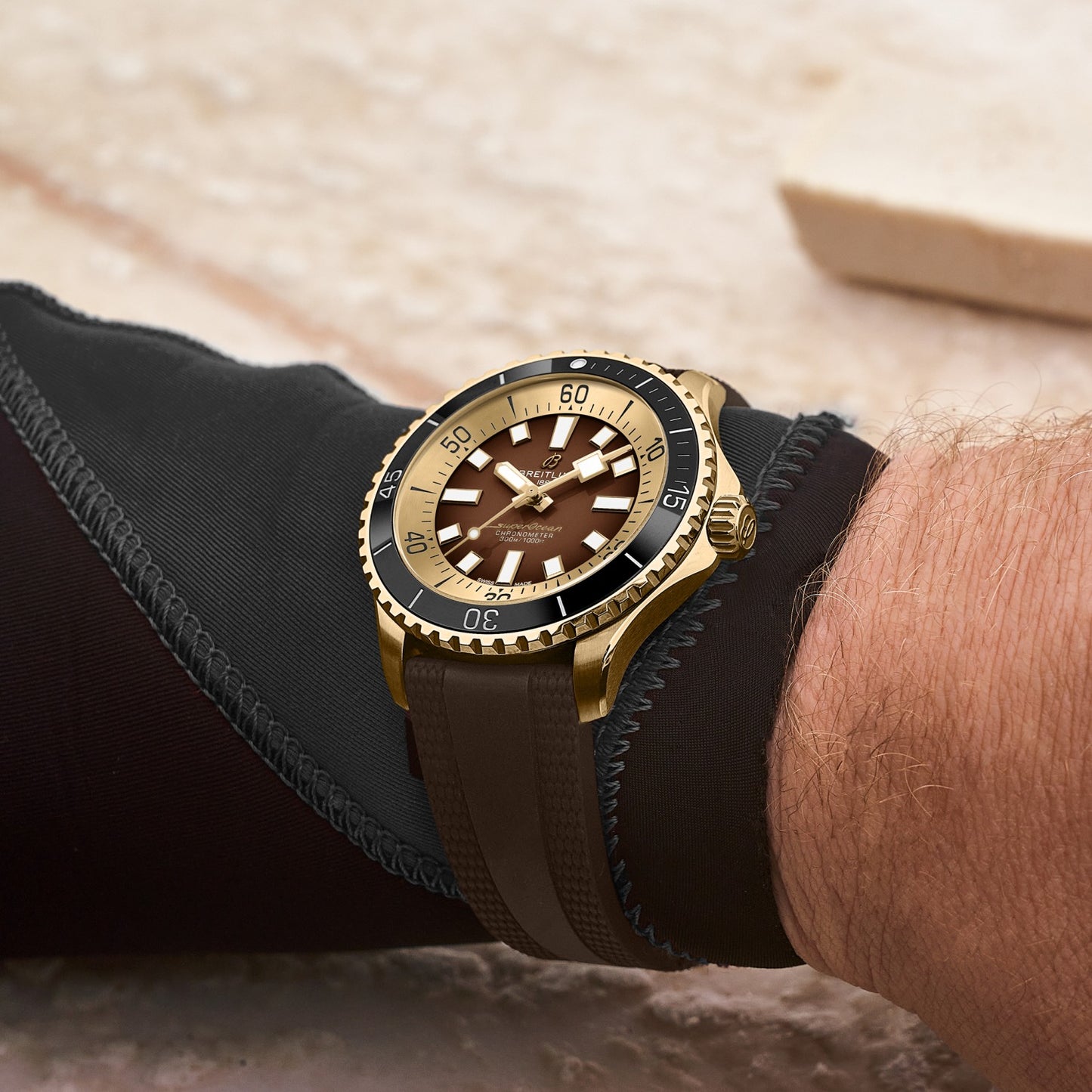 Breitling Superocean Automatic 44 — Brown Dial